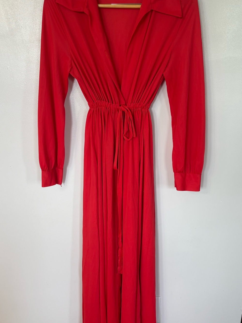 Vintage 1970s Sears Plunge maxi dress